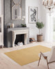 Kiss 800 Plain Style Rug Mustard lifestyle picture