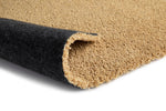 Kiss 800 Plain Style Rug Mustard  picture of the rug backing