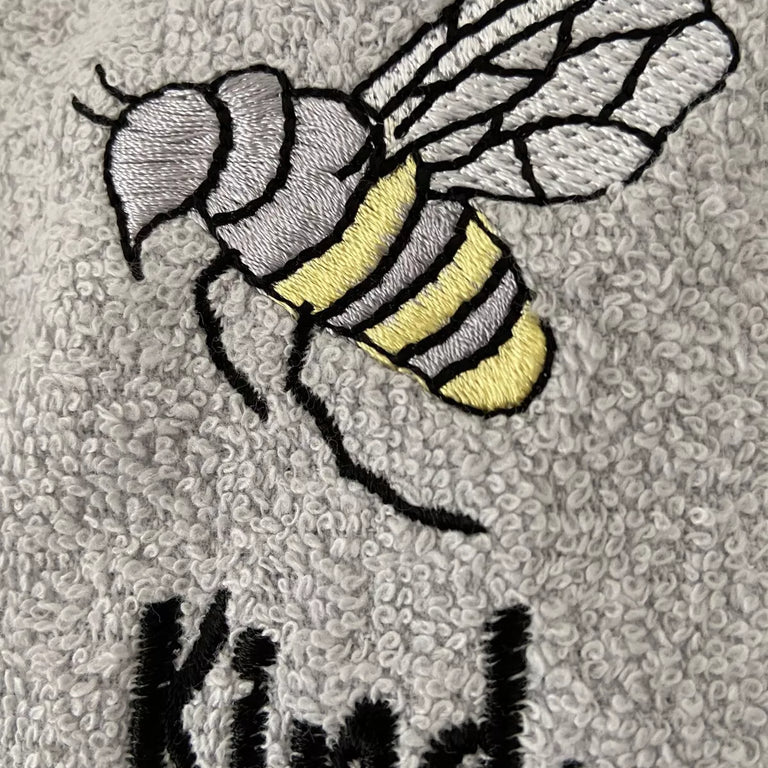 Kitchen Towel Bee Kind Silver