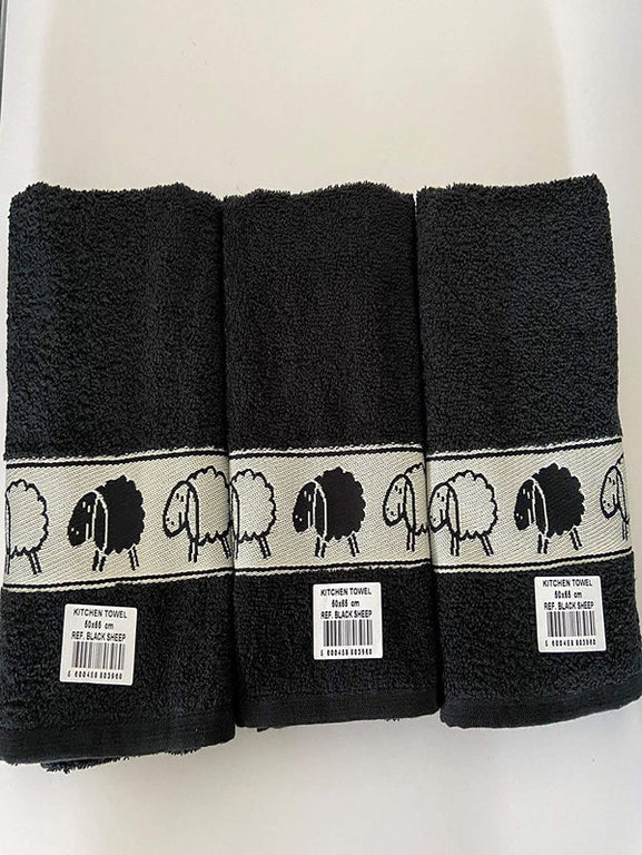 Kitchen Towels Black Sheep