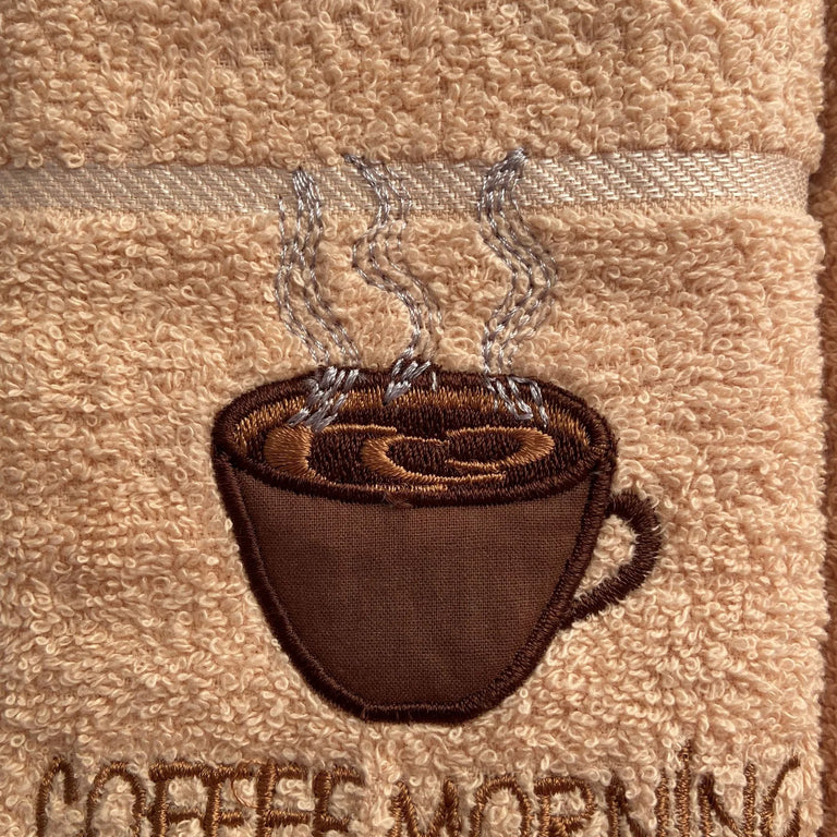 Kitchen Towel Coffee Morning Beige