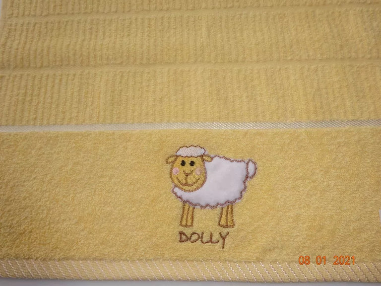 Kitchen Towel Dolly Sheep Lemon