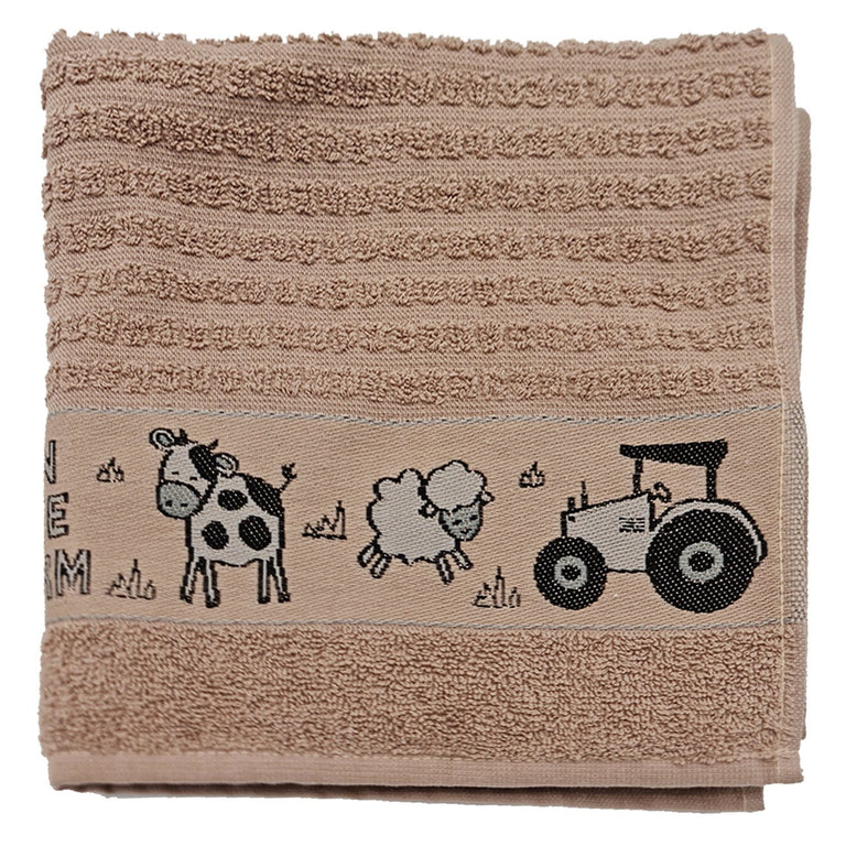 Kitchen Towels On The Farm Beige