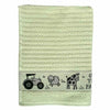 Kitchen Towels On The Farm Green picture of embroidered details