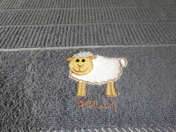 Kitchen Towel Sheep Polly Slate