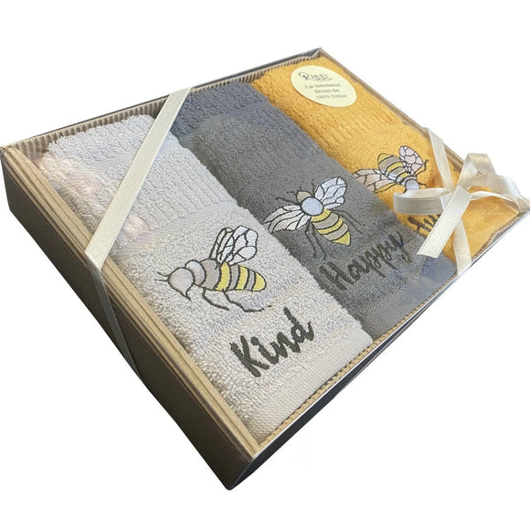 Kitchen Towel Box Set Bee