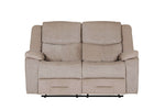Comfortable Klayton 2 Seater Recliner Sofa in Trendy Khaki
