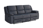 Modern 3 seater sofa Klayton recliner in charcoal
