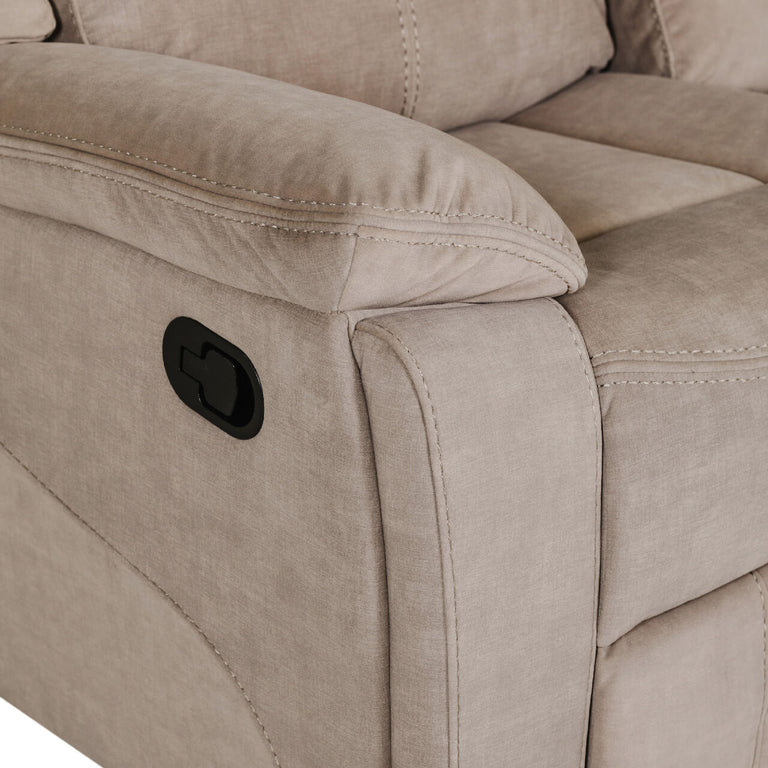 Klayton 3 Seater Recliner Sofa Khaki