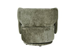 Modern swivel accent chair Koa in olive
