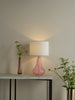Kristina Glass Table Lamp Pink life style picture