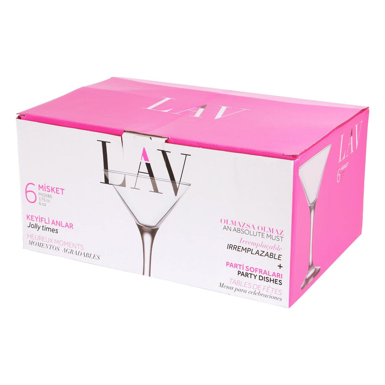 LAV Cocktail Glasses Set of 6