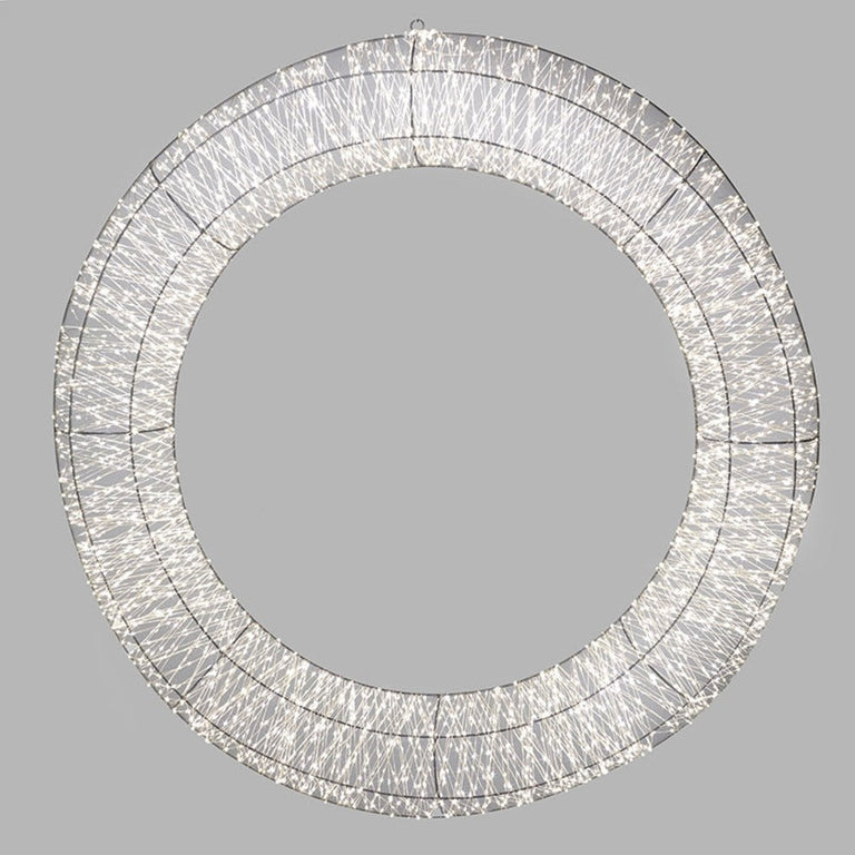 LED Flat Back Wreath 100cm