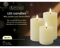 LED Tealight Wax Flat Top With Pit Steady Cream picture of the box