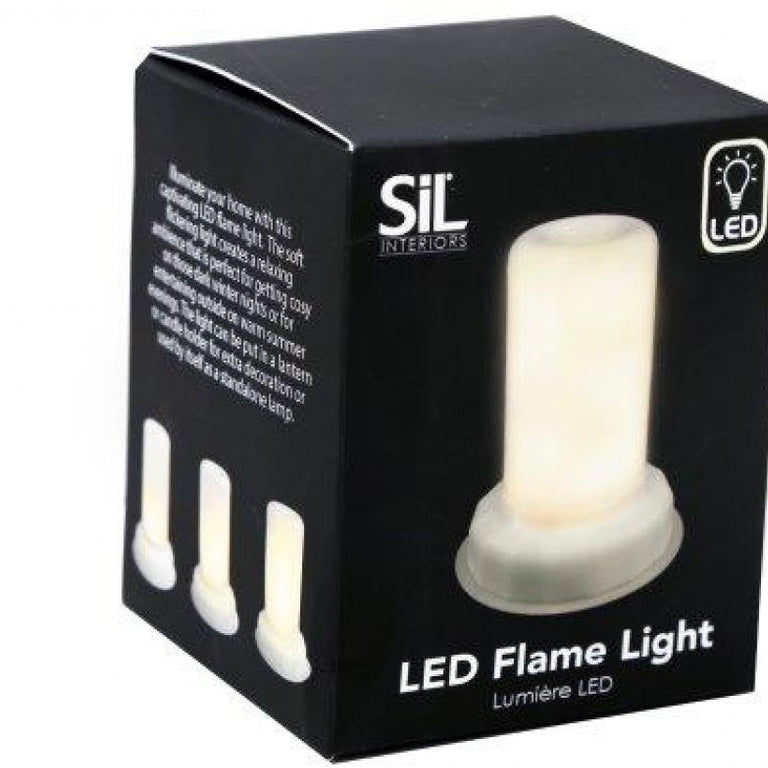 Led Flame Light White - Safe Flameless Candle for Home Decor