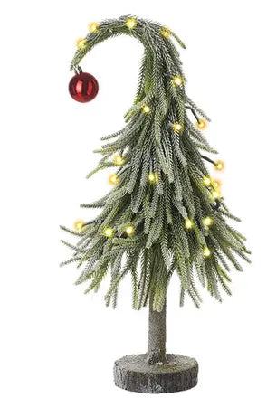 Bending Christmas Tree with LED Lights and Musical Features
