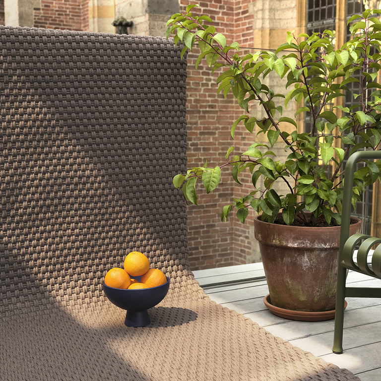 Brink & Campman Lace Outdoor Rug Grey Taupe