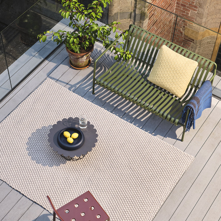 Brink & Campman Lace Outdoor Rug Sage Grey/White Sand
