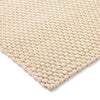 Brink & Campman Lace Outdoor Rug White Sand handwoven cream rug