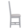 Sleek and Comfortable Upholstered Grey Dining Chair.
