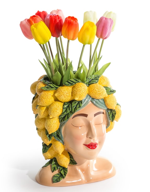 Lady Lemon Bust Vase