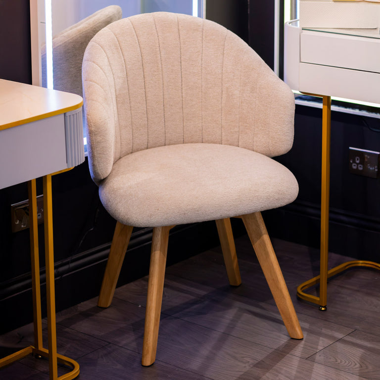 Lainey Ivory Fabric Dining Chair – Comfortable Dining Room Seating