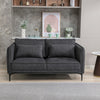 Landon 2 Seater Sofa Dark Grey life style close view front photo
