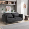 Landon 2 Seater Sofa Dark Grey life style side view photo