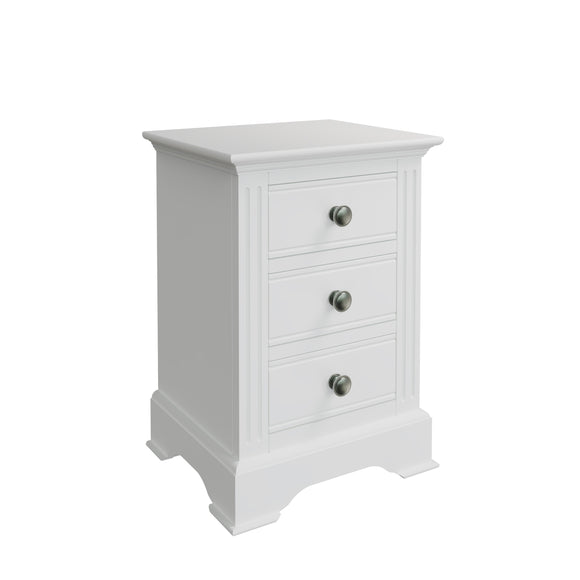 Upgrade with the chic Bianca White Bedside Table.