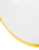 Large Oval Gold Flare Framed Wall Mirror - view 2