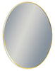 Large Oval Gold Flare Framed Wall Mirror