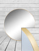 Large Round Gold Framed Arden Wall Mirror - view 3
