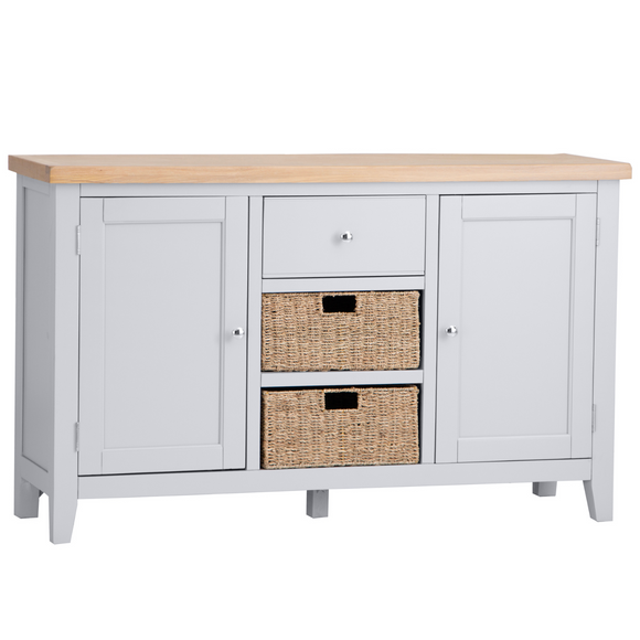 Contemporary Large Grey Sideboard for Modern Storage Solutions.