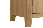 Marsden Large Sideboard Natural Oak close view picture of the sideboard legs