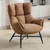 Larkin Accent Chair Rust close view life style picture