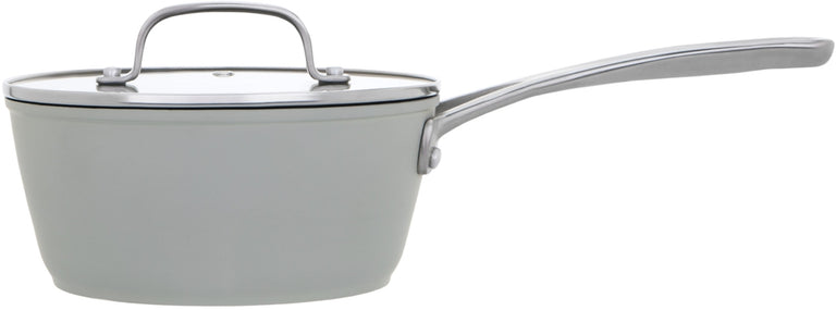 Laura Ashley 20 cm Saucepan with Glass Lid in Sage Leaf
