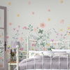 Watercolor style Laura Ashley Clodagh mural for a charming spring decor.