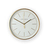 Laura Ashley Glenn Gold Contemporary Metal Wall Clock
