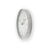 Modern silver metal wall clock Laura Ashley Glenn