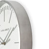 Laura Ashley Glenn Clock with sleek metallic finish