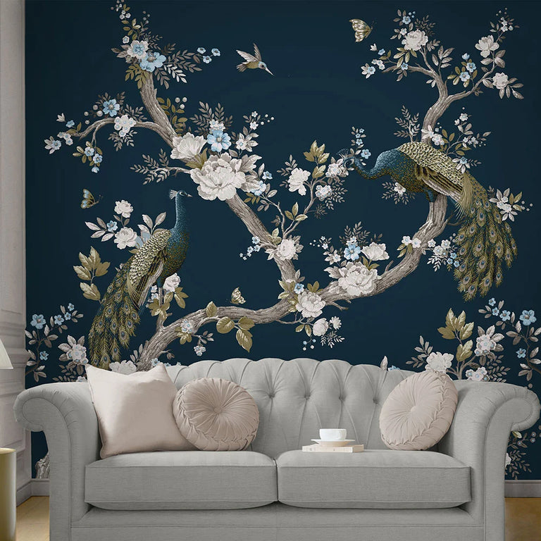 Laura Ashley Mural Belvedere Midnight