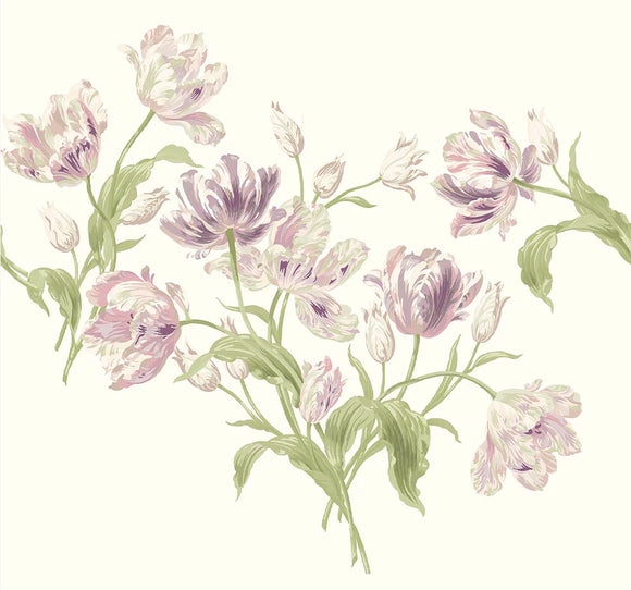 Laura Ashley Mural Gosford Grape picture of the mural pattern