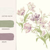 Laura Ashley Mural Gosford Grape picture with paint colors that fit to this mural