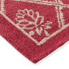 Laura Ashley Porchester Outdoor Floral Rug Poppy Red hand-tufted water-resistant rug