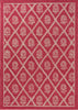 Laura Ashley Porchester Outdoor Floral Rug Poppy Red picture of the rug floral design