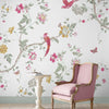 Elegant chinoiserie style Laura Ashley Mural Summer Palace Peony