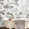 Whimsical forest design mural for nature-inspired decor.