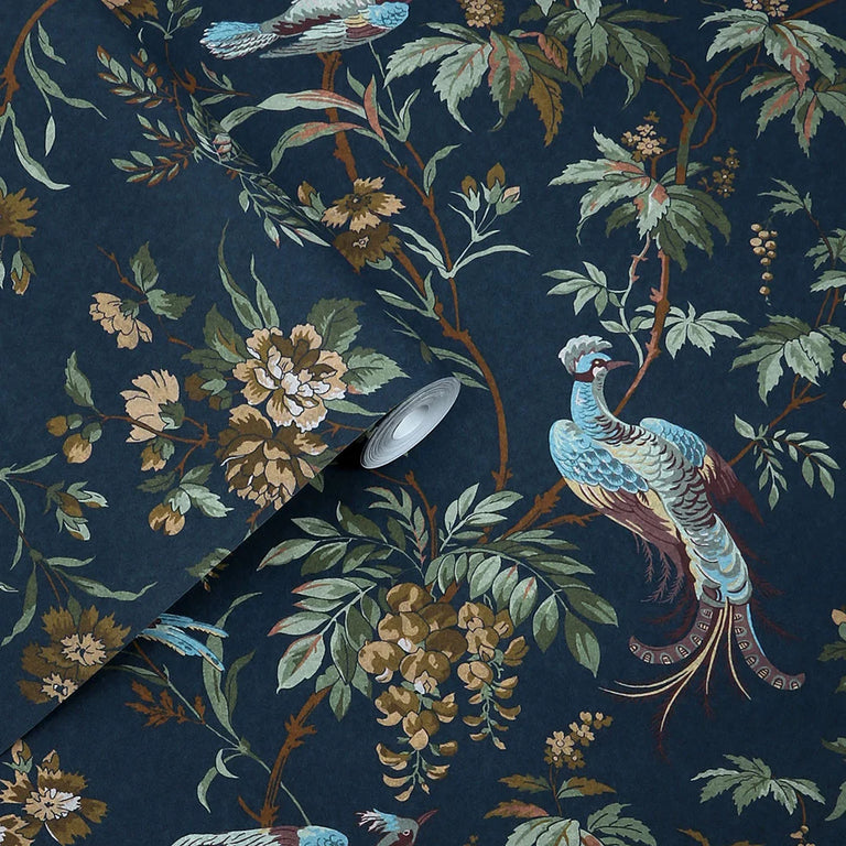 Laura Ashley Wallpaper Attleton Midnight