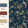 Laura Ashley Wallpaper Attleton Midnight picture with paint examples that fit to this wallpaper