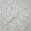 Laura Ashley Wallpaper Delamore Stone Grey close view picture of the roll of wallpaper